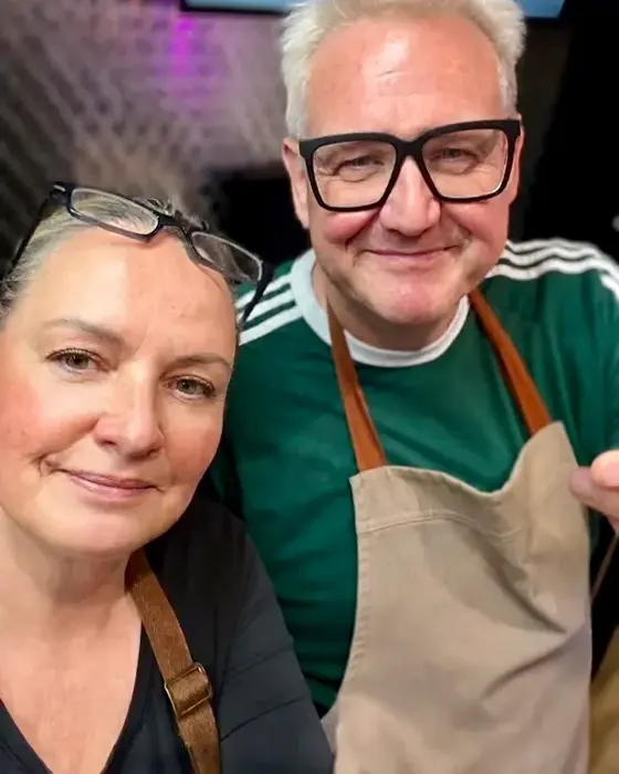 Andrea und Michael von Shepherd's Delight am Foodtrailer